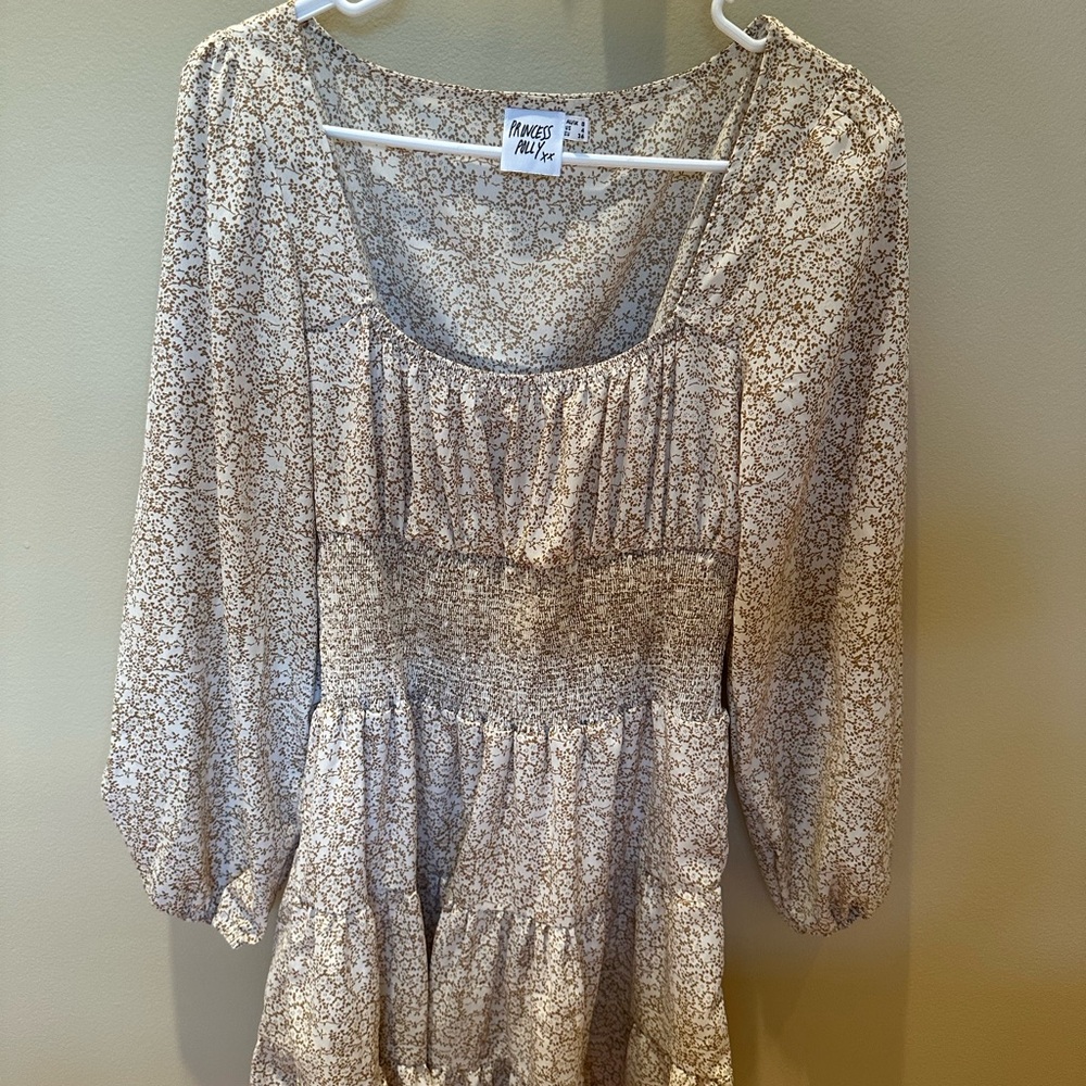 Madewell Floral Cream Dress